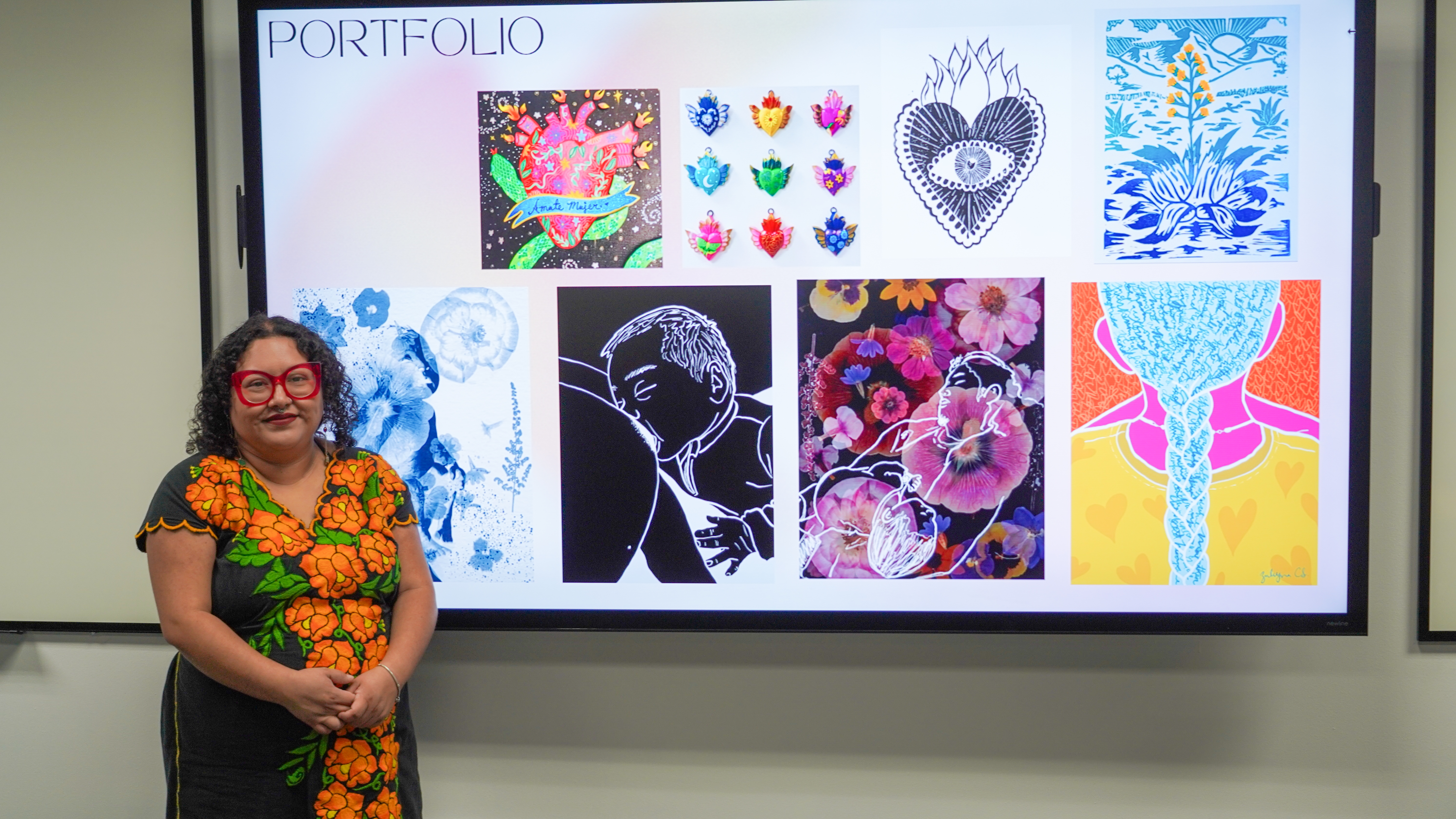 Sulema Castro Salinas ’16 and Dr. Jasleen Kohli, Assistant Professor of Spanish