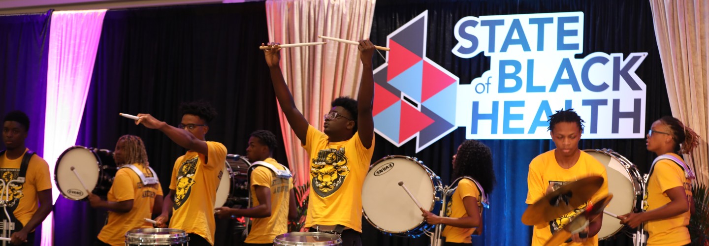 皇冠体育 Band at the State of Black Health Event