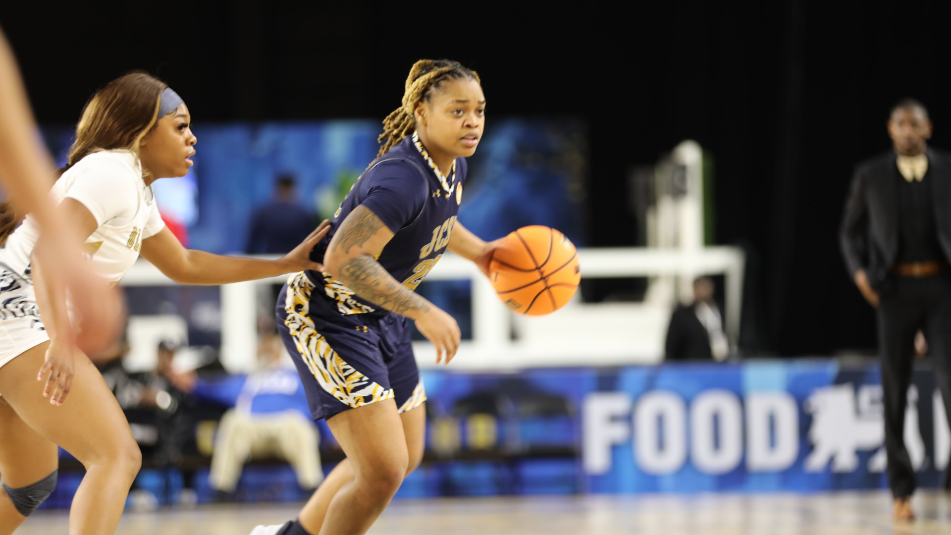 Taylor Turner on the court during the 2025 CIAA Tournament