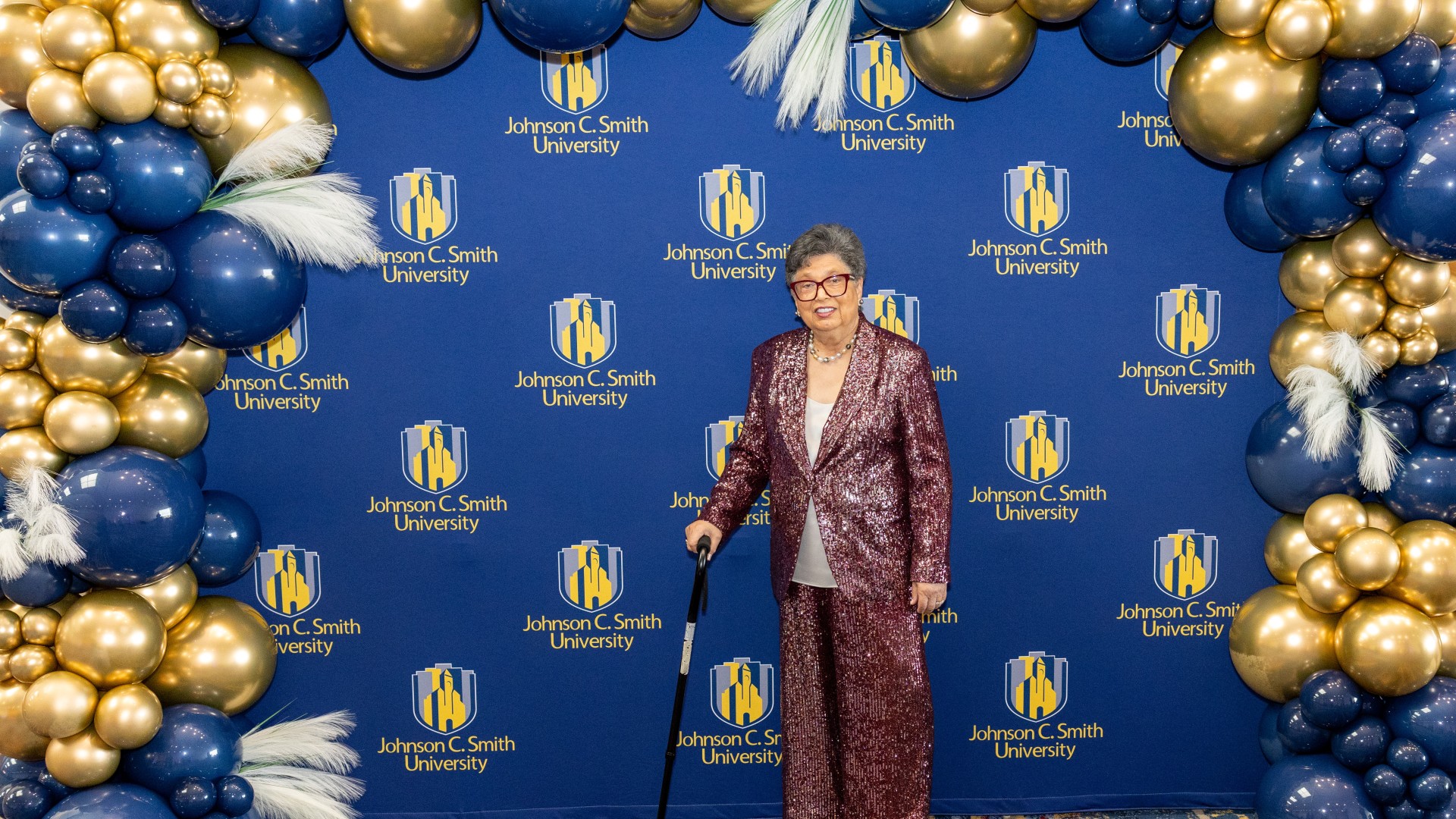 Dr. Yancy at the step and repeat