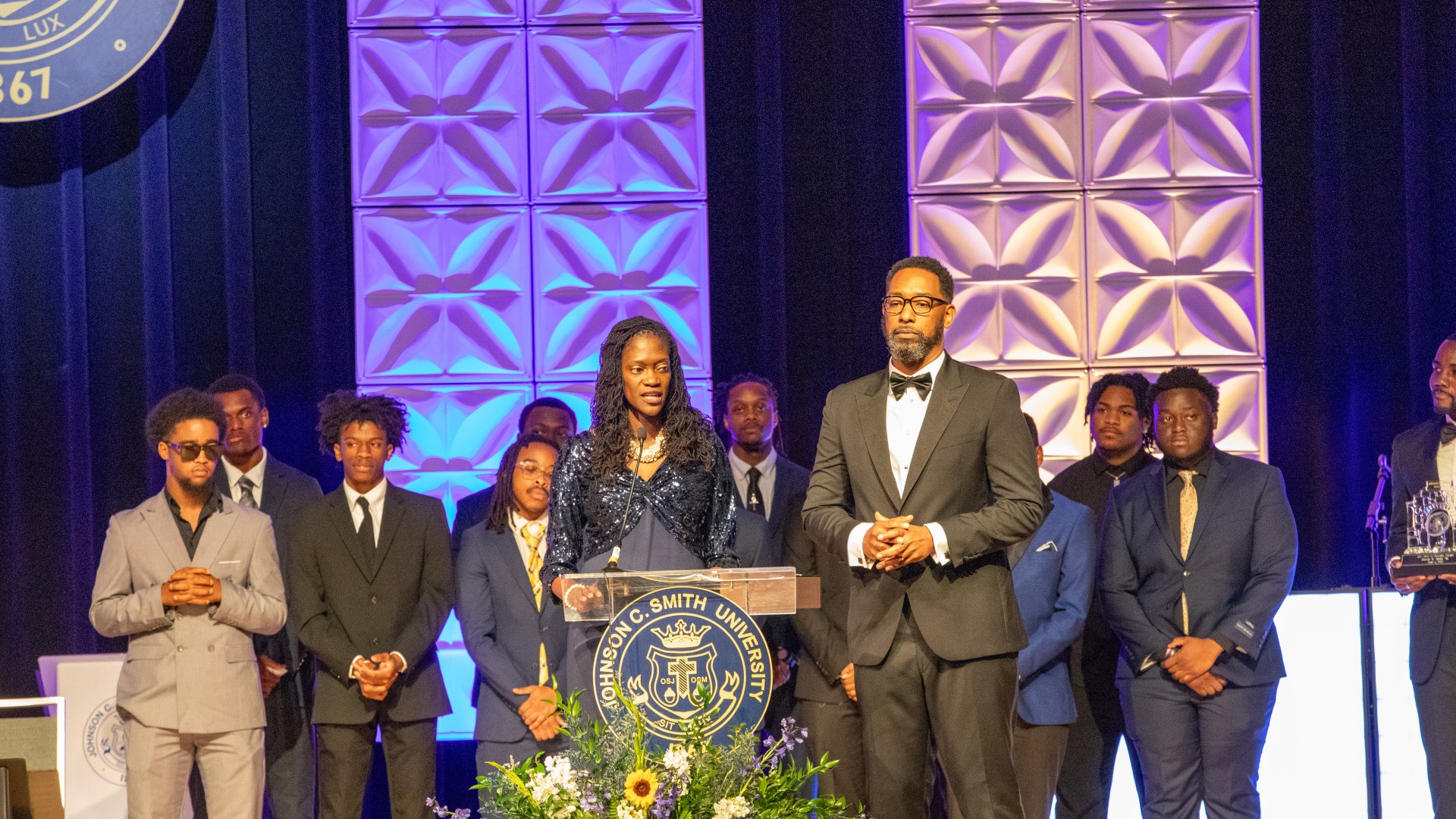 Lex Bibbs with Dr. Kinlocah at the AOT Gala