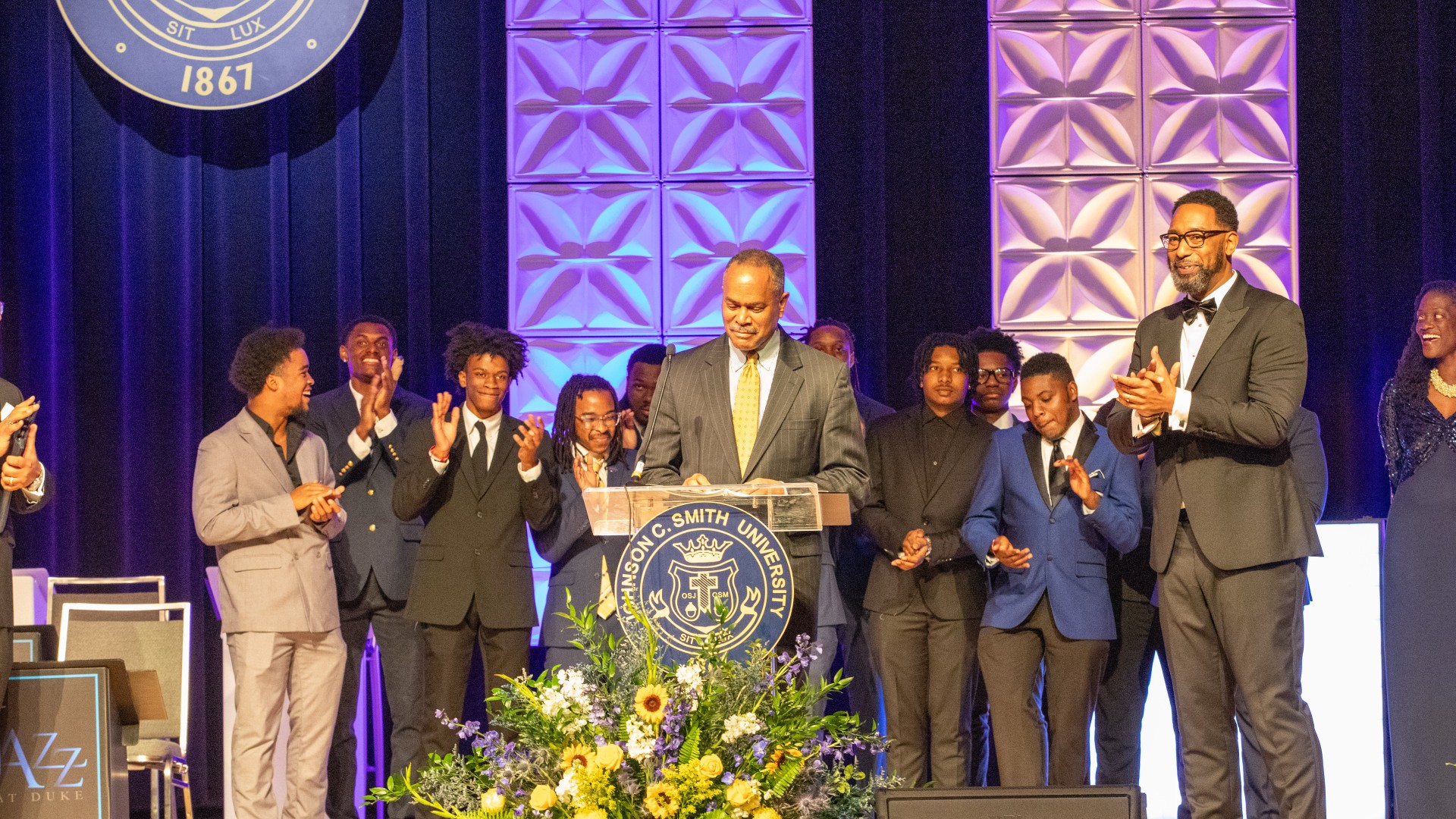 Robby Russel making Becoming Kings Announcement at the AOT Gala