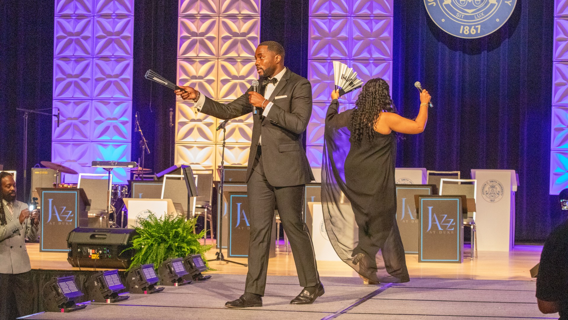 Hosts Jessica Williams ’04 and Stephen Graddick IV ’16