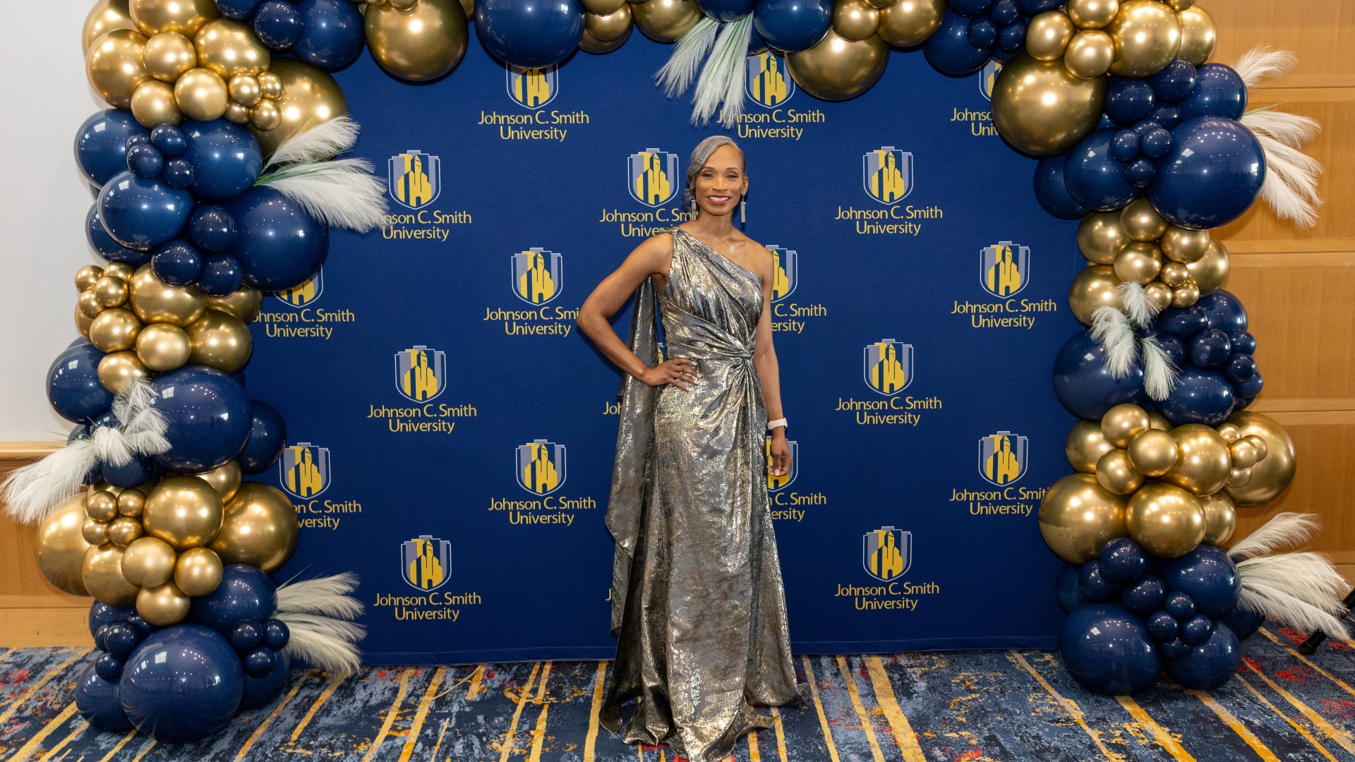 Dr. White at the Step and Repeat